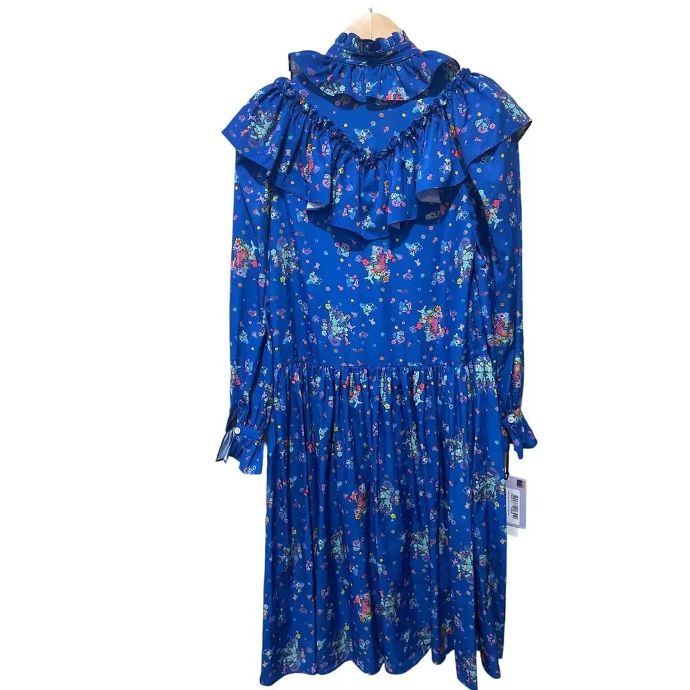 Andersson Bell Flower Bear Print‎ Ruffle Dress Size XS